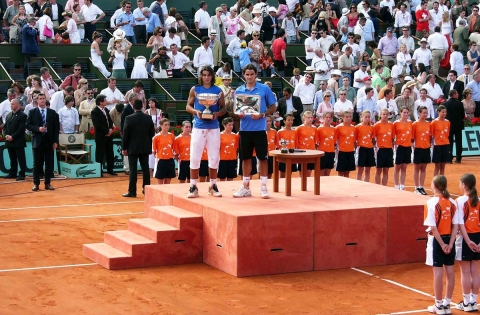  Rafaël NADAL & Roger FEDERER - Finale Roland Garros 2006 / © Charles DUTOT