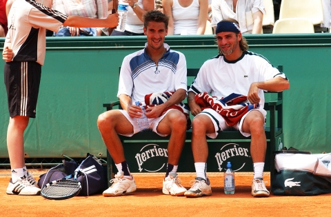  Nicolas ESCUDE & Arnaud CLEMENT - Roland Garros 2003 / © Charles DUTOT                               