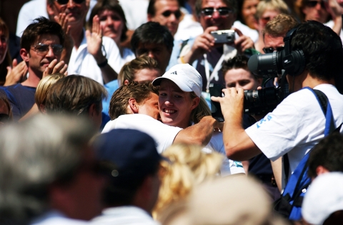  Justine HENIN - Finale Roland Garros 2003 / © Charles DUTOT                               