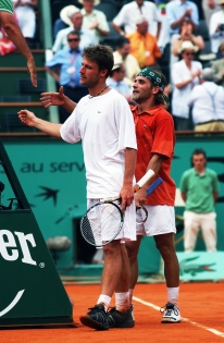  Nicolas COUTELOT & Arnaud CLEMENT - Roland Garros 2003 / © Charles DUTOT                               