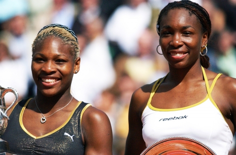 Serena & Venus WILLIAMS - Finale Roland Garros 2002 / © Charles DUTOT                               